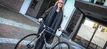 vinner av sykkelen i Naturviternes studentkampanje