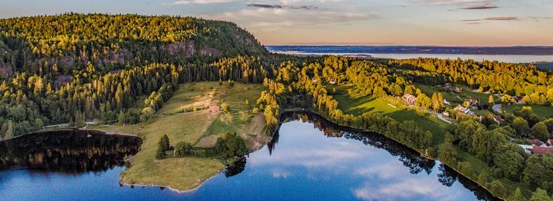 Semsvannet i Asker et et fantastisk landskapsområde for friluftsliv året rundt Foto: Torbjørn Hundere