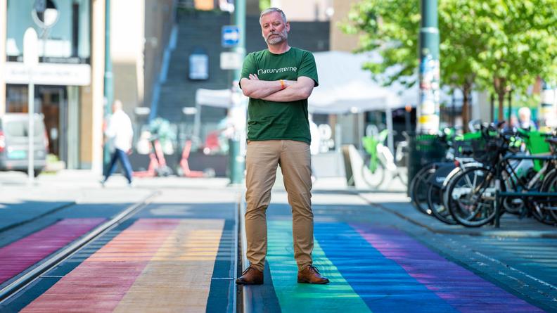 Morten Wedege, forbundsleder i Naturviterne: Regnbuen er viktigere enn noen gang // Foto: Eivind Nilsen
